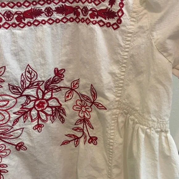 We The Free Spring Refresh Vacation Shirt, Embroidered, Small, Boho Cottage - Picture 15 of 15